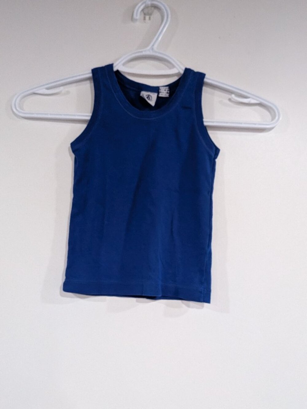 Petit Bateau Basic Tank Top Royal Blue Size 4